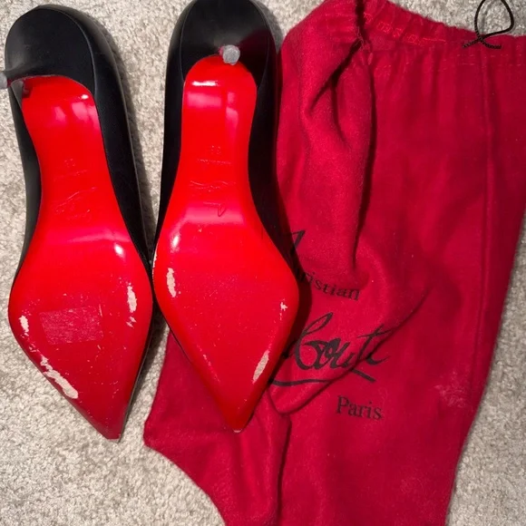 Christian Louboutin Black Pointed Heels - Picture 2 of 2